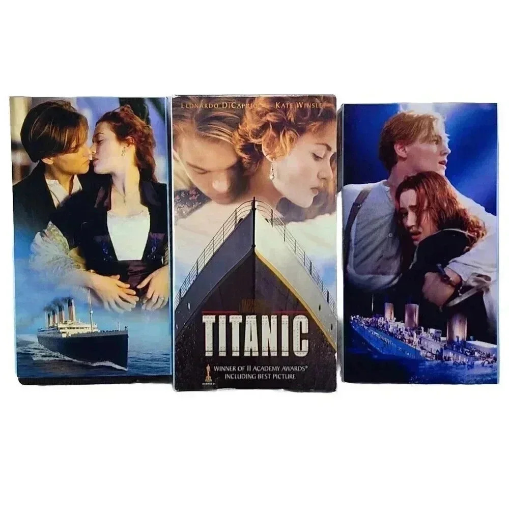 Titanic (VHS, 1998, 2-Tape Set) Leonardo DiCaprio, Kate Winslet